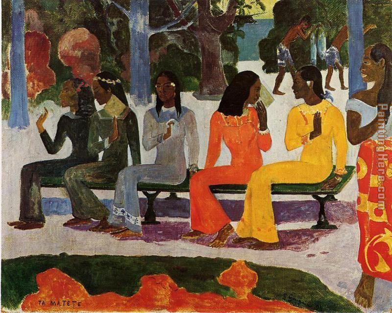 Paul Gauguin The Market